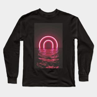 Vaporwave sea Long Sleeve T-Shirt